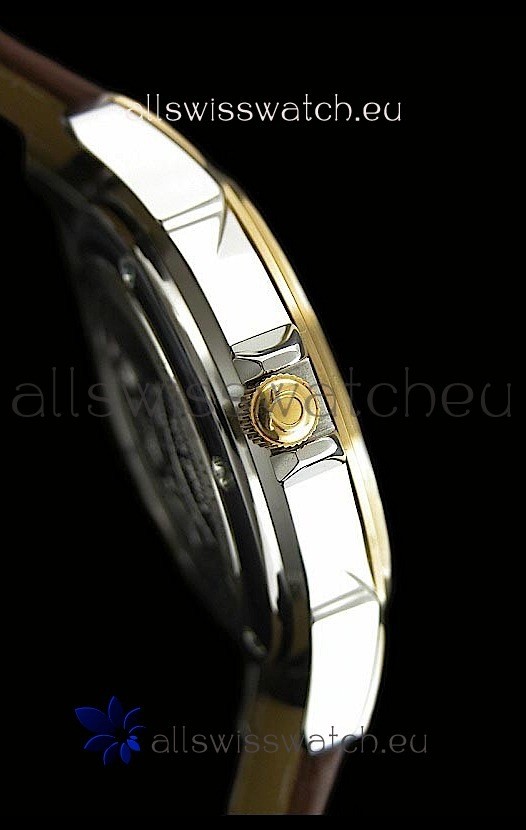 IMG_9081 Omega Deville Escapement Mechanical in White Dial Replica 4