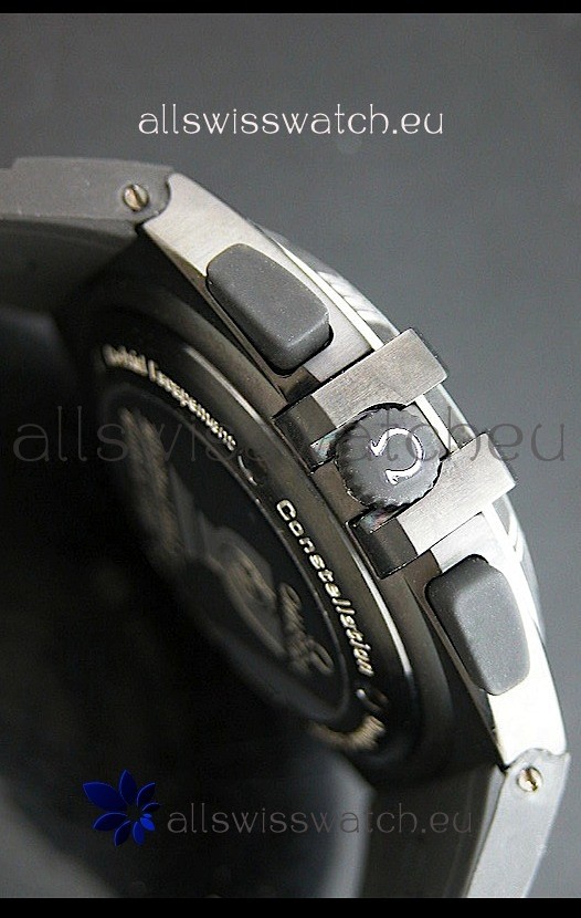 IMG_9081 Omega Double Eagle Chronograph PVD Black Replica 4