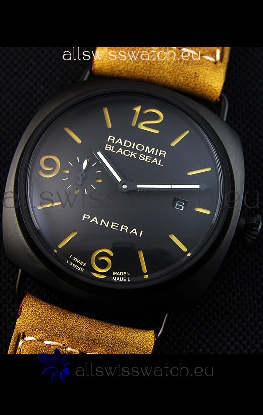 IMG_9081 Panerai Radiomir Black Seal PAM292 in Black Dial Replica 4