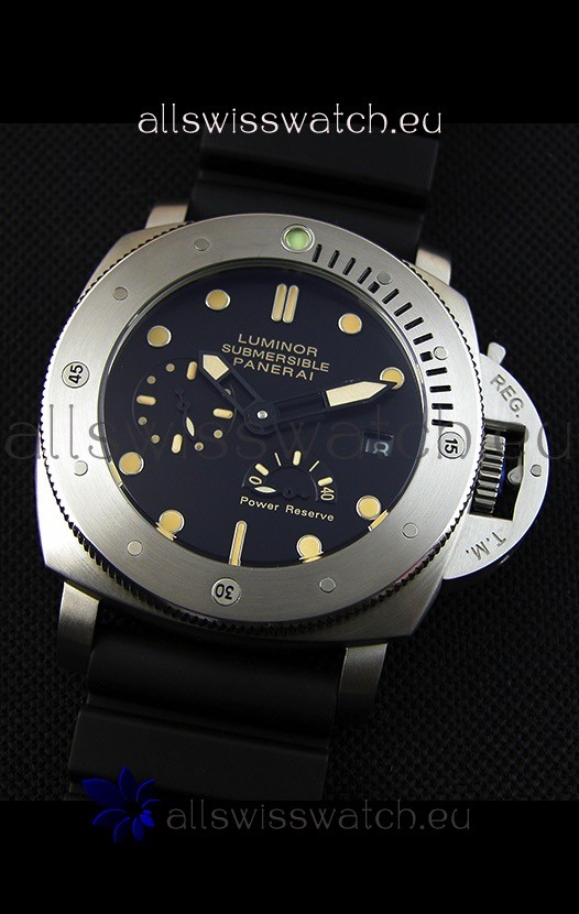 IMG_9081 Panerai Luminor Submersible Power Reserve Steel Replica 4