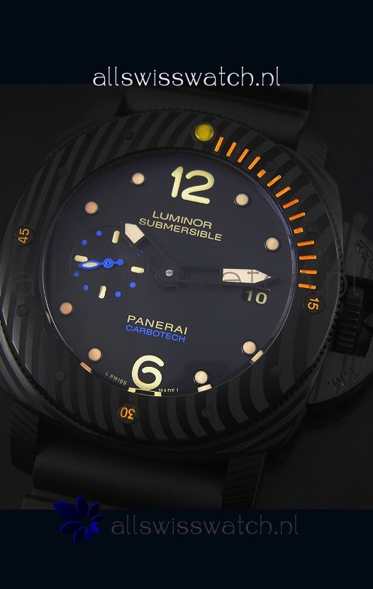 IMG_9081 Panerai Luminor Submersible Carbotech Replica 4