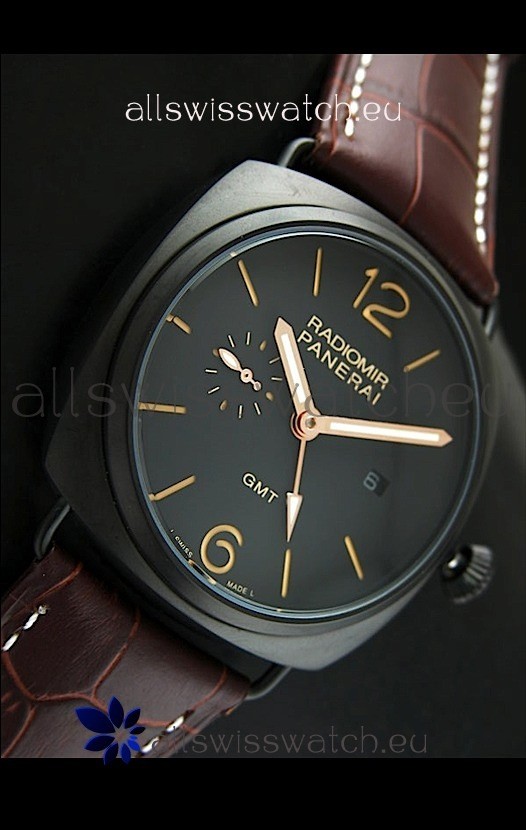 Panerai Radiomir GMT in PVD Case Replica 4