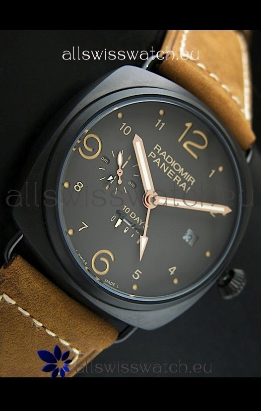 IMG_9081 Panerai Radiomir PAM497 10 Days in PVD Case Replica 4