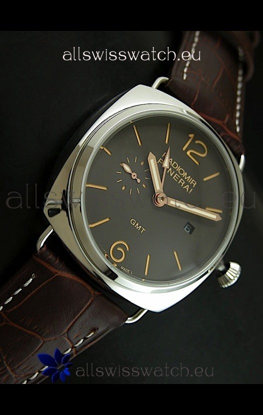 IMG_9081 Panerai Radiomir GMT in Off Black Dial Replica 4