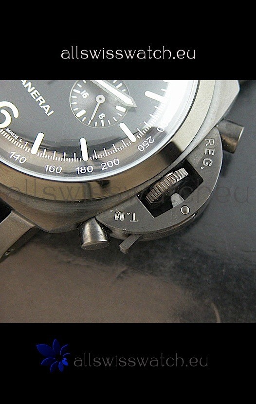 IMG_9081 Panerai Luminor FlyBack 1950 in Black PVD Replica 4