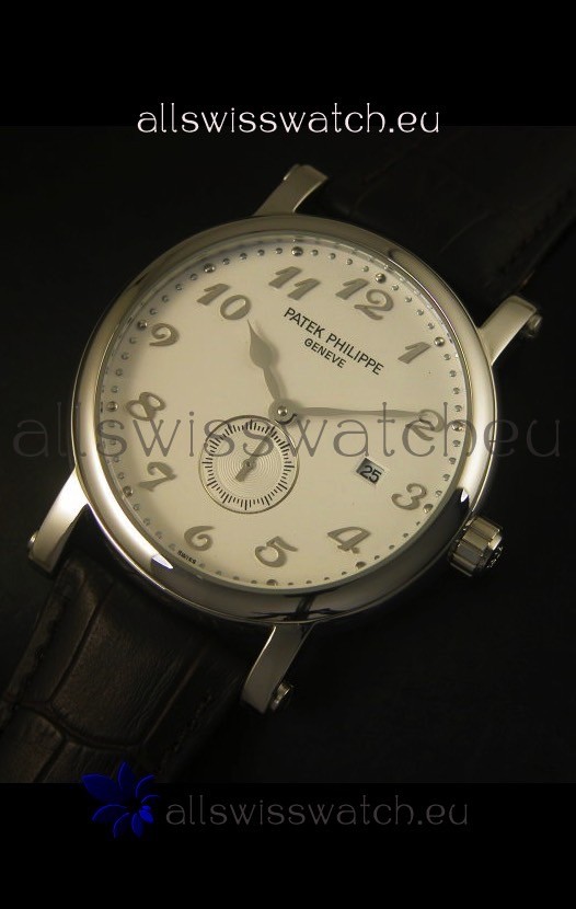 IMG_9081 Patek Philippe Calatrava Stainless Steel Movement Replica 4
