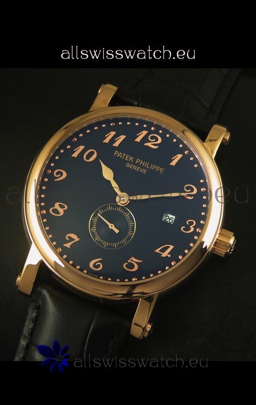 IMG_9081 Patek Philippe Calatrava Rose Gold Movement Replica 4