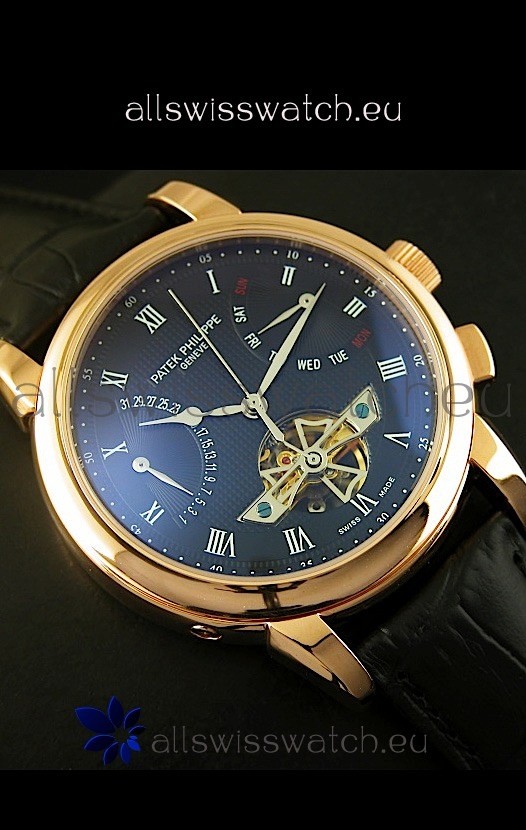 Patek Philippe Grand Complications Tourbillon Automatic in Pink Gold Replica 4