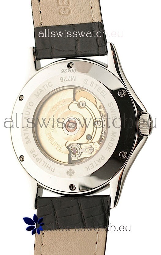IMG_9081 Patek Philippe Geneve in Roman Hour Markers Replica 4