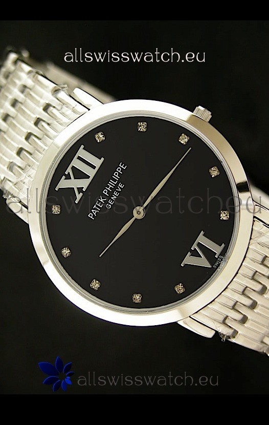 IMG_9081 Patek Philippe Geneve Men in Black Dial Replica 4