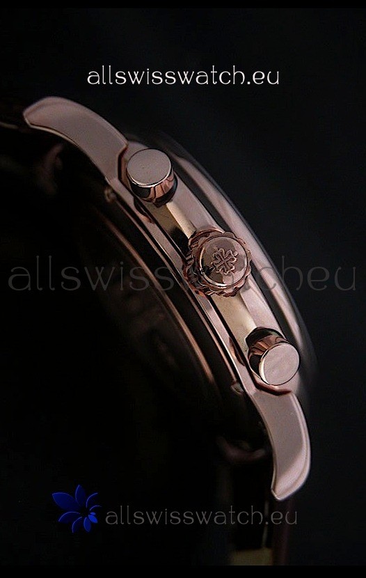 IMG_9081 Patek Philippe Perpetual Calender Steel in Brown Dial Replica 4