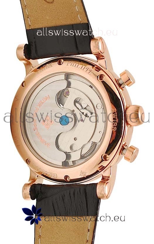 IMG_9081 Patek Philippe Grand Complications Tourbillon Gold in Black Dial Replica 4