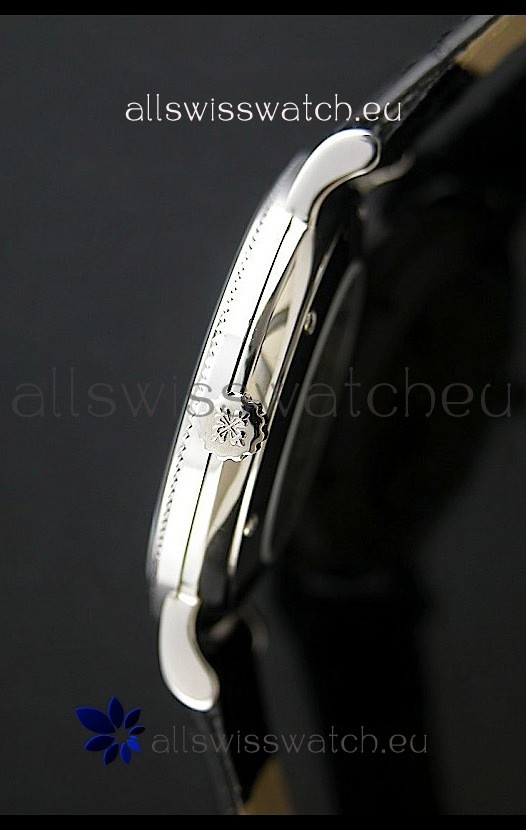 IMG_9081 Patek Philippe Calatrava Mens in Black Dial Replica 4