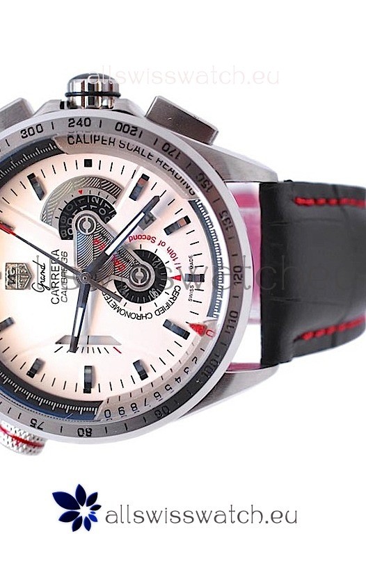 Tag Heuer Grand Carrera Calibre 36 Automatic in White Dial Replica 4