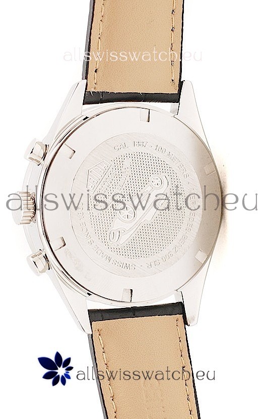 IMG_9081 Tag Heuer Carrera Cal. 1887 Chronograph in Black Strap Replica 4