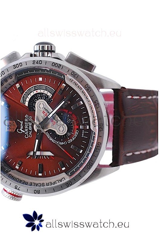 IMG_9081 Tag Heuer Grand Carrera Calibre 36 Automatic in Brown Face Replica 4