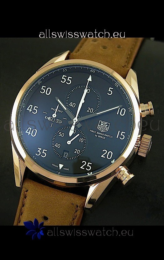 IMG_9081 Tag Heuer Carrera 1887 SpaceEX Edition Quartz in Pink Gold Replica 4