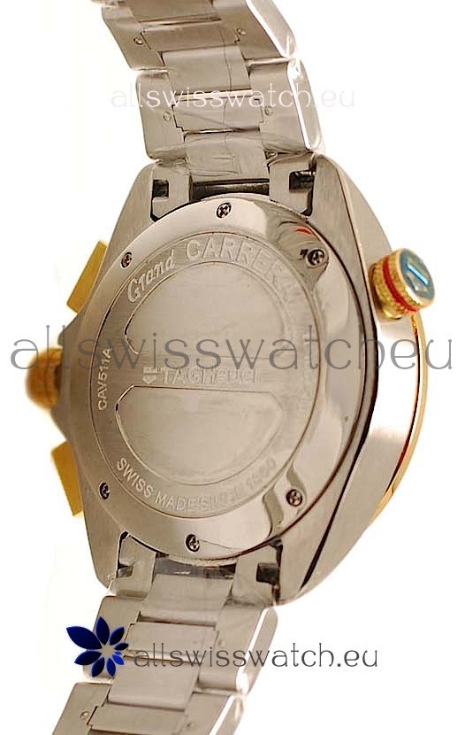 IMG_9081 Tag Heuer Grand Carrera Calibre 36 Two Tone Gold in Black Dial Replica 4