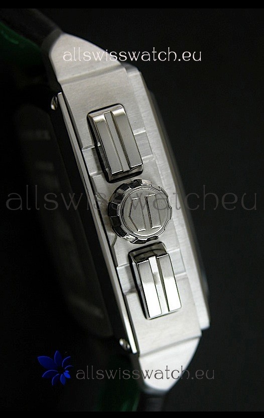 IMG_9081 Tag Heuer Monaco Mikrograph in Black/Green Strap Replica 4