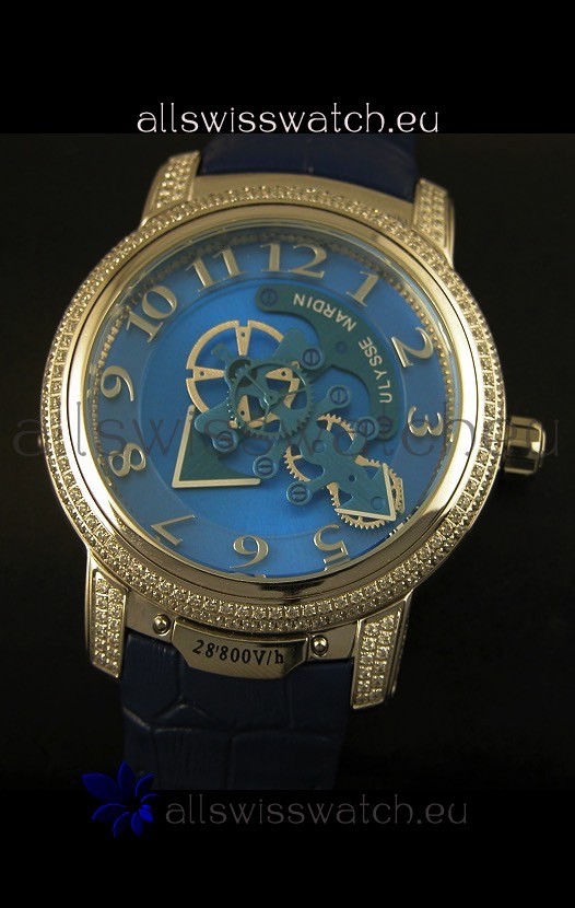 Ulysse Nardin Dual Escapement in Blue Dial Replica 4