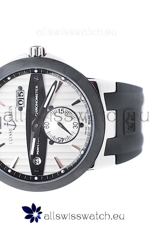 IMG_9081 Ulysse Nardin Executive Dual Time Steel Black Replica 4