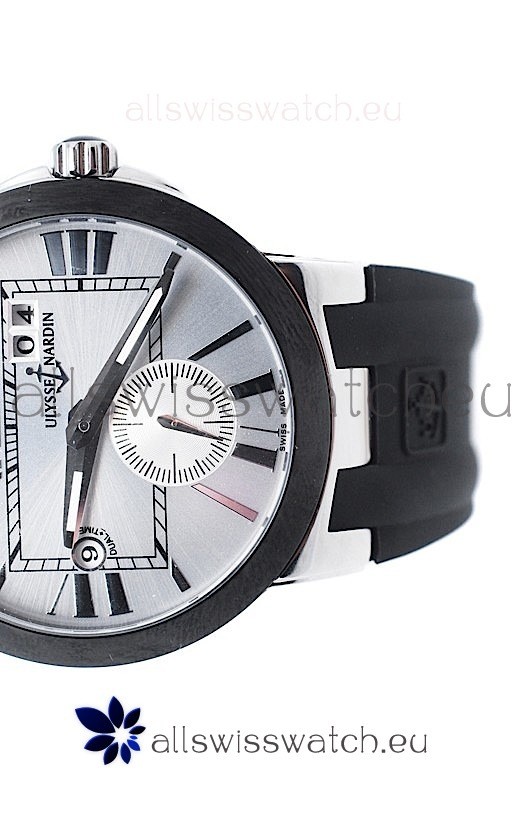 IMG_9081 Ulysse Nardin Executive Dual Time in White Dial Replica 4