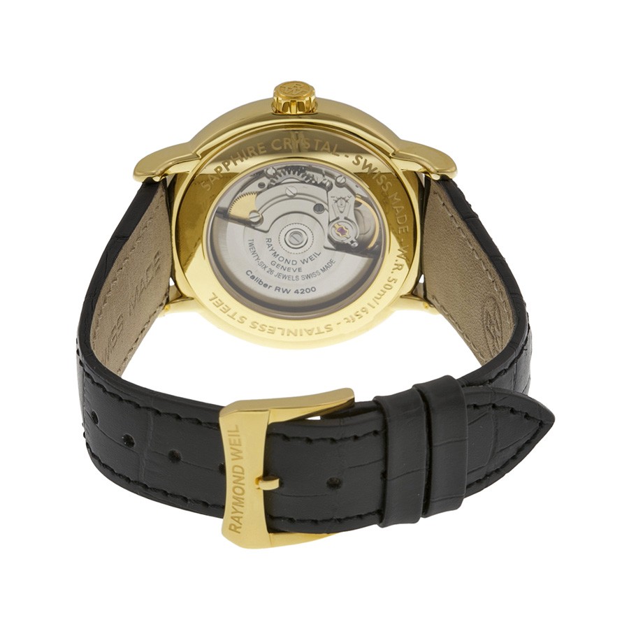 IMG_9081 Raymond Weil 2837-PC-00659 Maestro Mens Automatic Gold PVD Stainless Steel Replica 4
