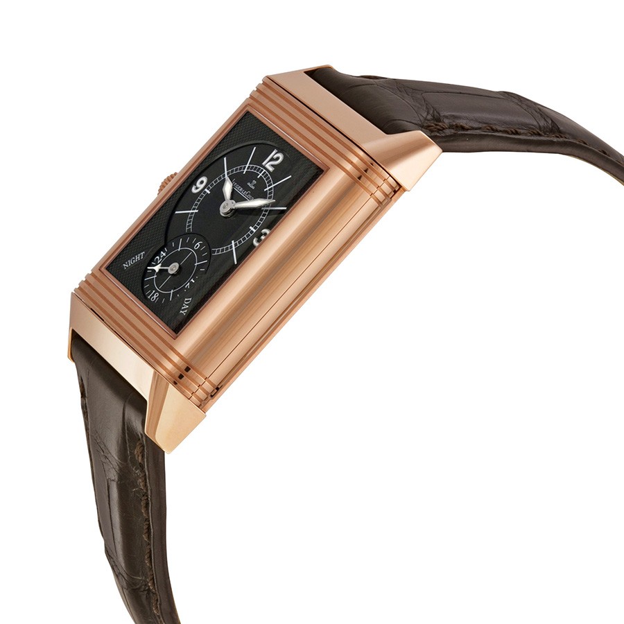 IMG_9081 Jaeger LeCoultre Q2712410 Reverso Duo Mens Hand Wind 18kt Rose Gold Replica 4