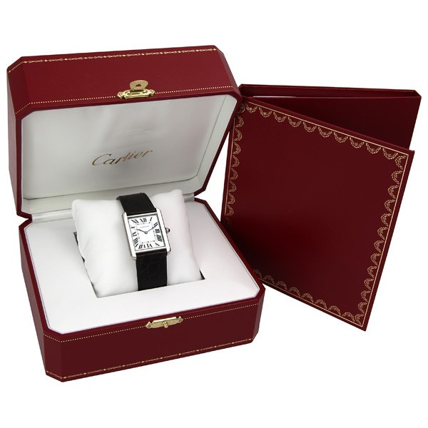 IMG_9081 Cartier W5200003 Tank Mens Quartz Stainless Steel Replica 4