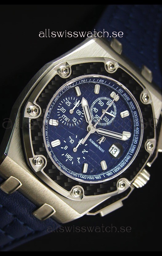 IMG_9081 Audemars Piguet Royal Oak Offshore Juan Pablo Montoya 3120 Movement Blue Dial - 1:1 Mirror Replica 5