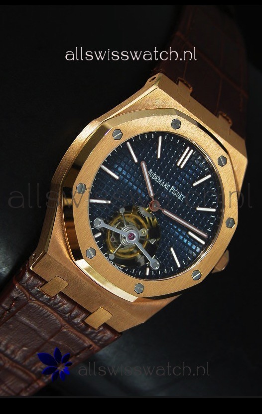 IMG_9081 Audemars Piguet Royal Oak Tourbillon in Pink Gold Case Replica 5