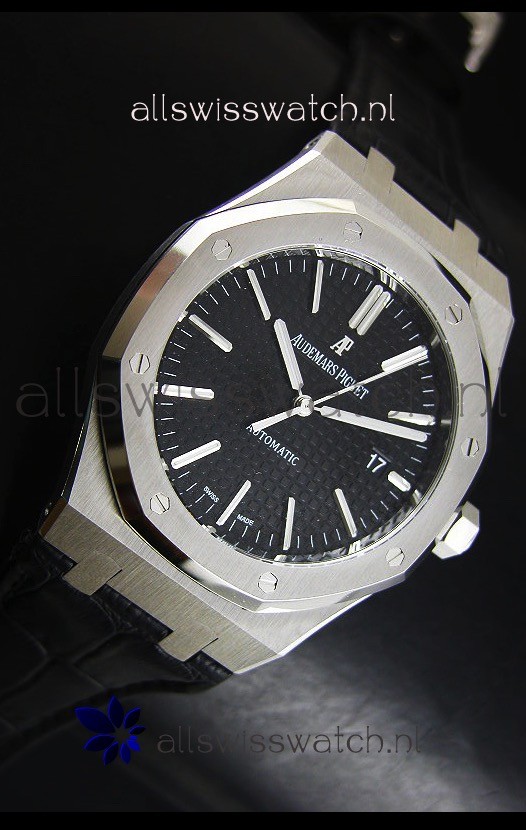 IMG_9081 Audemars Piguet Royal Oak 41MM in Leather Strap - Ultimate 1:1 3120 Movement Replica 5