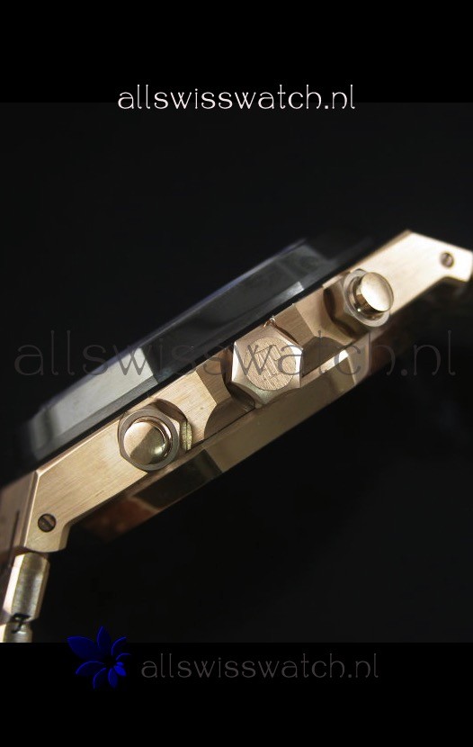 IMG_9081 Audemars Piguet Royal Oak Rose Gold in Black Ceramic Dial - 1:1 Mirror Replica 5