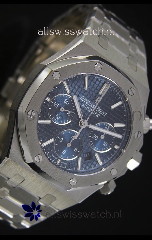 IMG_9081 Audemars Piguet Roal Oak in Blue Dial 1:1 Mirror Replica 5
