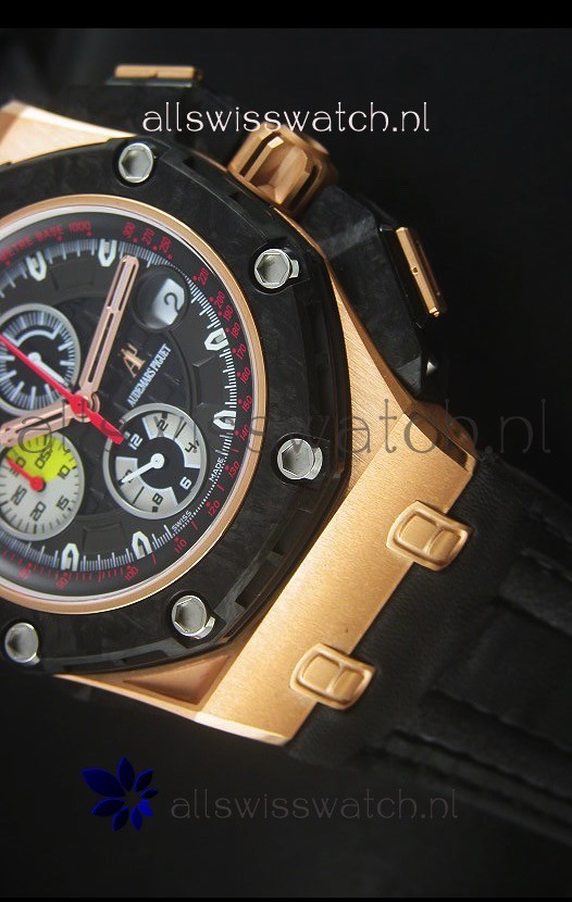 IMG_9081 Audemars Piguet Royal Oak Offshore Grand Prix Rose Gold Ultimate 1:1 3126 Movement Replica 5