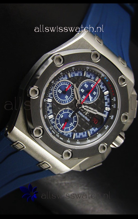 IMG_9081 Audemars Piguet Royal Oak Offshore Michael Schumacher Titanium in Blue - Ultimate 1:1 3126 Movement Replica 5