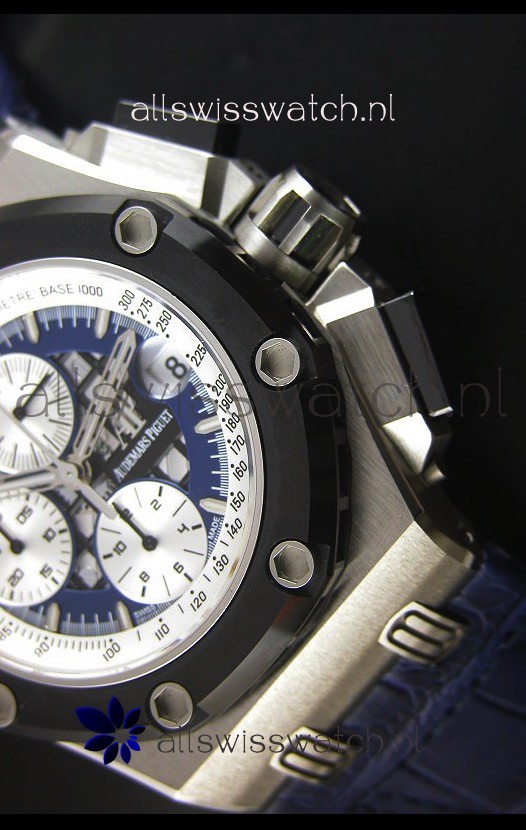 IMG_9081 Audemars Piguet Royal Oak Offshore Rubens Barrichello Titanium Blue - 1:1 Mirror Replica 5