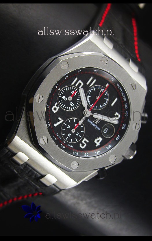 IMG_9081 Audemars Piguet Royal Oak Offshore Black Themes Ultimate 1:1 3126 Movement Replica 5