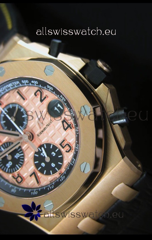 Audemars Piguet Royal Oak Offshore THEMES Pink Gold Casing  Replica 5
