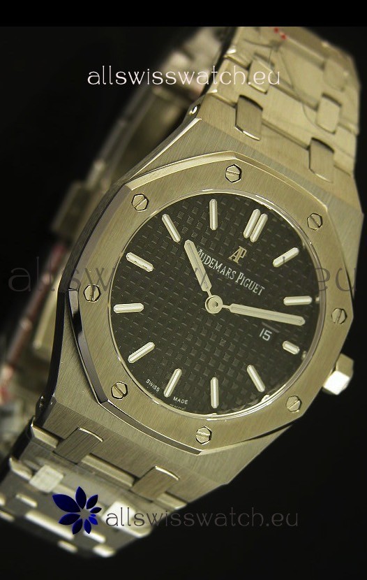 IMG_9081 Audemars Piguet Royal Oak Ladies Black Dial 33MM - 1:1 Mirror Edition Replica 5