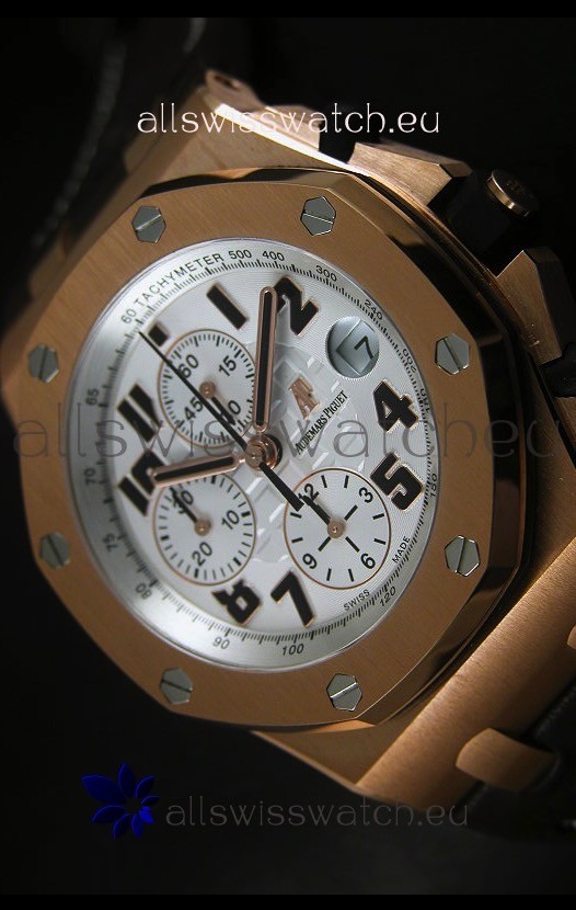 IMG_9081 Audemars Piguet Royal Oak Offshore Pink Gold 1:1 Mirror Ultimate Edition Replica 5