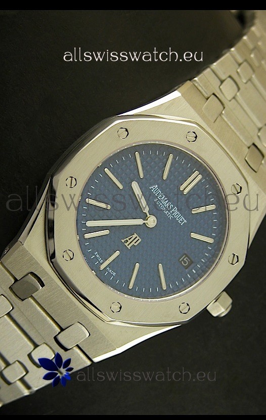 IMG_9081 Audemars Piguet Royal Oak Ultra Thinin Blue Dial Replica 5
