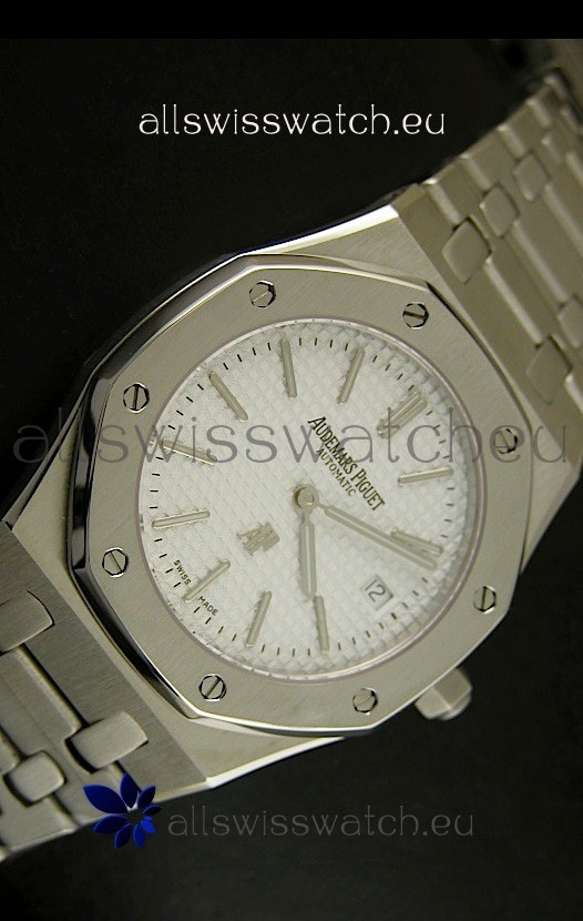 IMG_9081 Audemars Piguet Royal Oak Ultra Thinin White Dial Replica 5