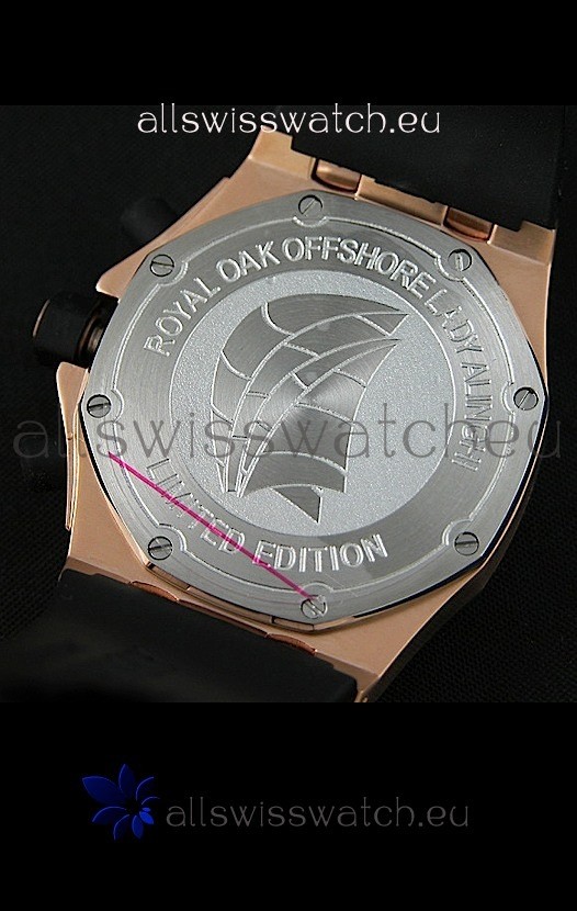 IMG_9081 Audemars Piguet Royal Oak Offshore Lady Alinghi in Black Checkered Dial Replica 5
