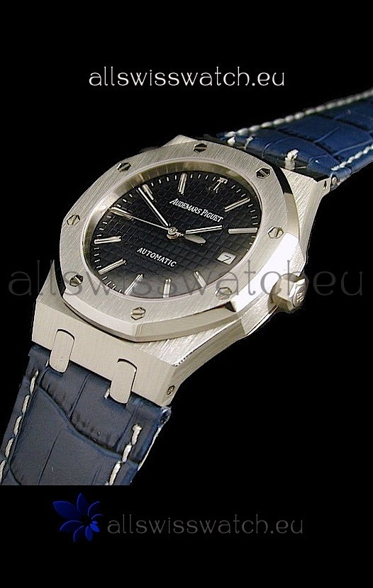 IMG_9081 Audemars Piguet Royal Oak in Navy Blue Dial Replica 5