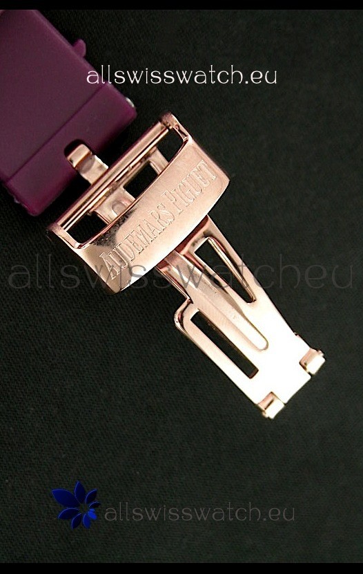 IMG_9081 Audemars Piguet Royal Oak Ladies Alinghi Limited Edition Gold in White Dial Replica 5