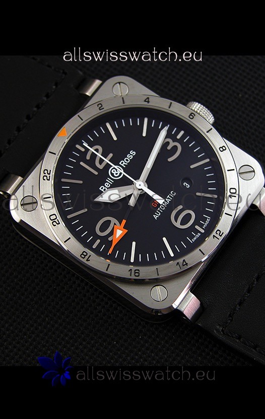 IMG_9081 Bell & Ross BR03-93 GMT Steel1:1 Edition 42MM Replica 5