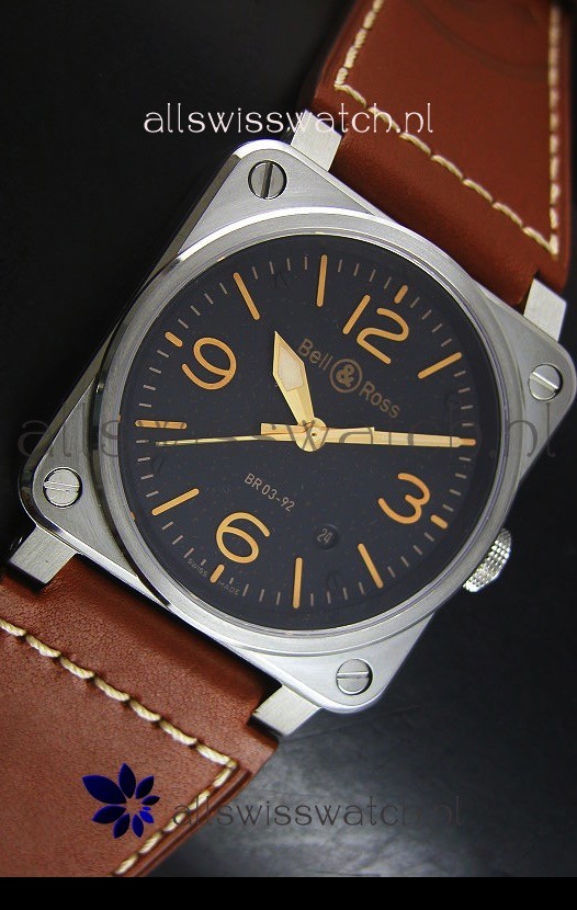 IMG_9081 Bell & Ross Aviation BR03-92 Golden Heritage Edition Replica 5