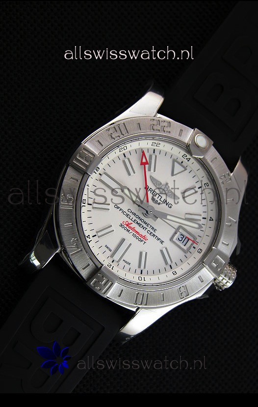 IMG_9081 Breitling Avenger II GMT 1:1 Mirror in White Dial Replica 5