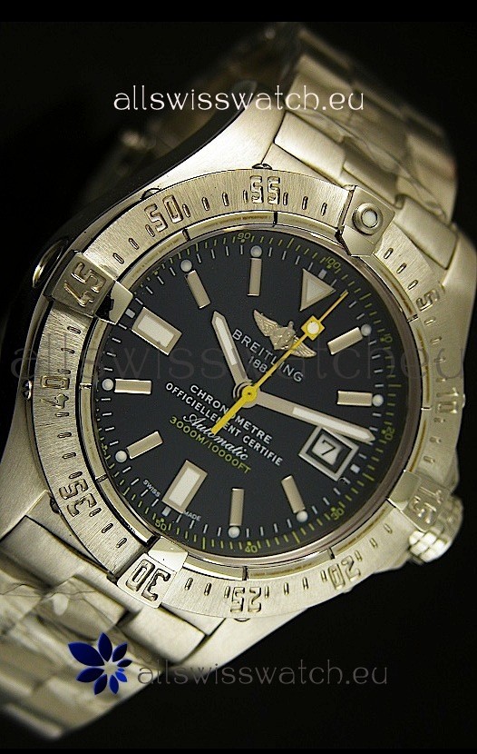 IMG_9081 Breitling Avenger Seawolfin Yellow Seconds Hands - 1:1 Mirror Replica 5